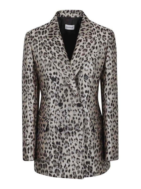 P.A.R.O.S.H.: ブレザー - ブレザー - アニマル柄