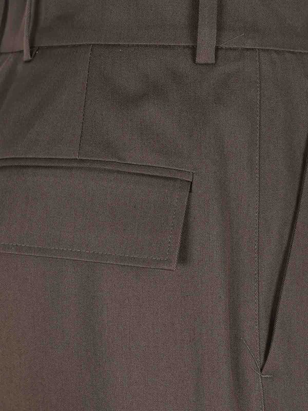 P.A.R.O.S.H.: casual trousers online - Trousers - Cotton Gabardine