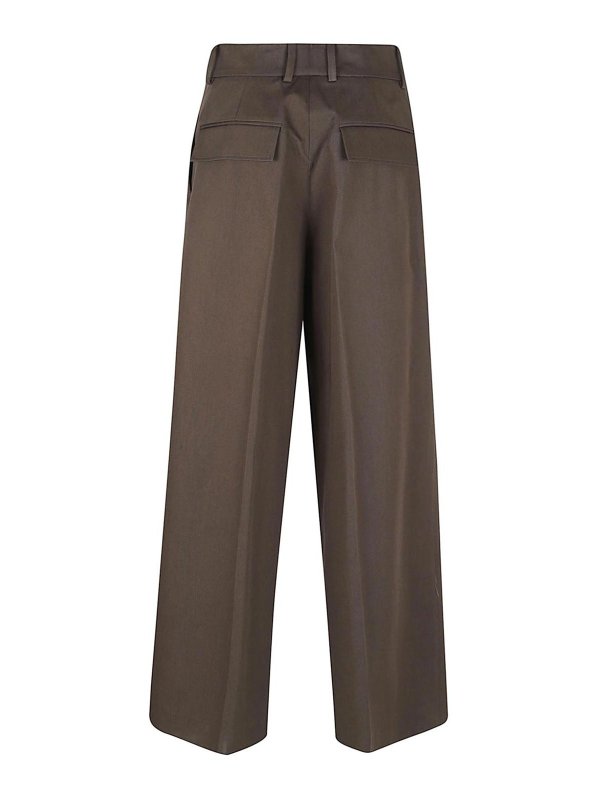 The Best Shops P.A.R.O.S.H.: casual trousers - Trousers - Cotton Gabardine