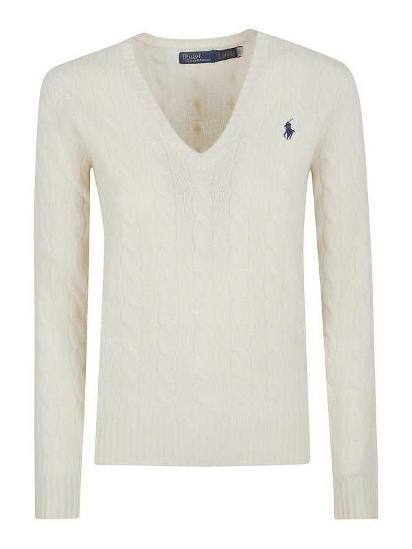 POLO RALPH LAUREN: クルーネック - クルーネック - クリーム