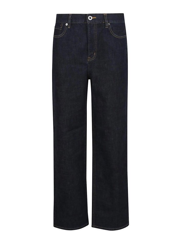 Self Portrait: Straight Leg Jeans - Straight Leg Jeans - Blau