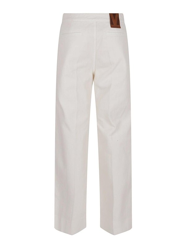 VALENTINO GARAVANI: Jeans à jambe droite online - Jean Droit - Crème