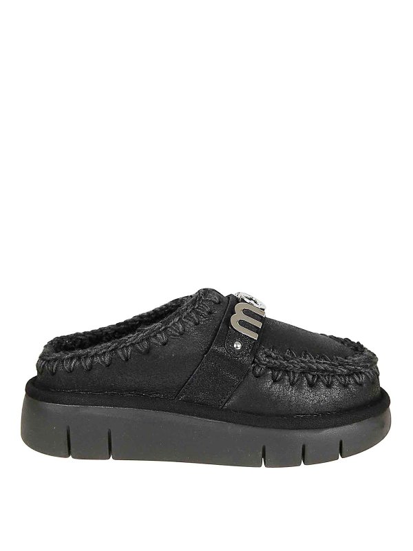 MOU: Zapatos chinelas - Chinelas - Negro