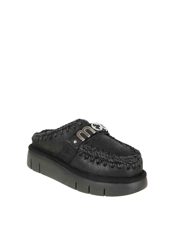 MOU: Zapatos chinelas online - Chinelas - Negro