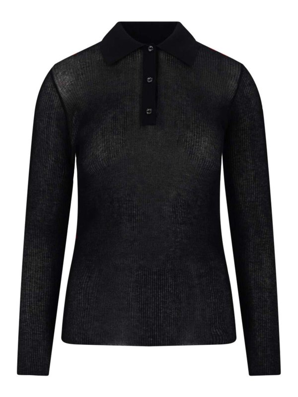 MONCLER: トップス＆タンクトップ - トップ/タンクトップ - 黒