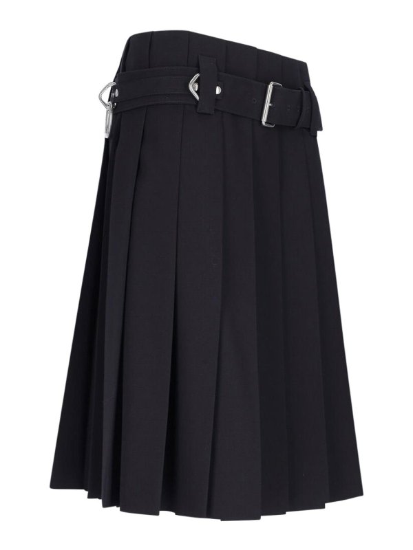 The Best Shops PRADA: Knee length skirts & Midi - Logo Midi Skirt