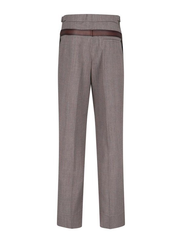 PRADA: casual trousers online - Trompe-Lil Belted Trousers