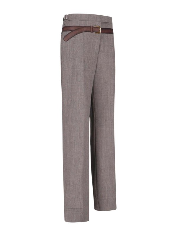 The Best Shops PRADA: casual trousers - Trompe-Lil Belted Trousers