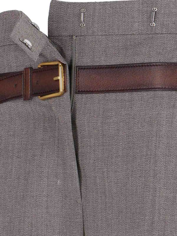 PRADA buy online Trompe-Lil Belted Trousers