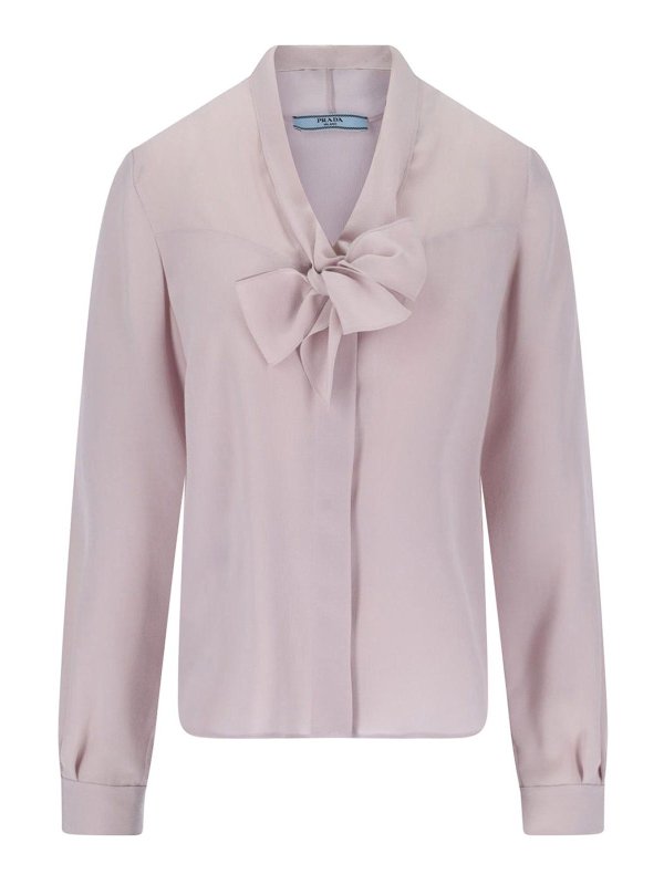 PRADA: shirts - Lavallire shirt