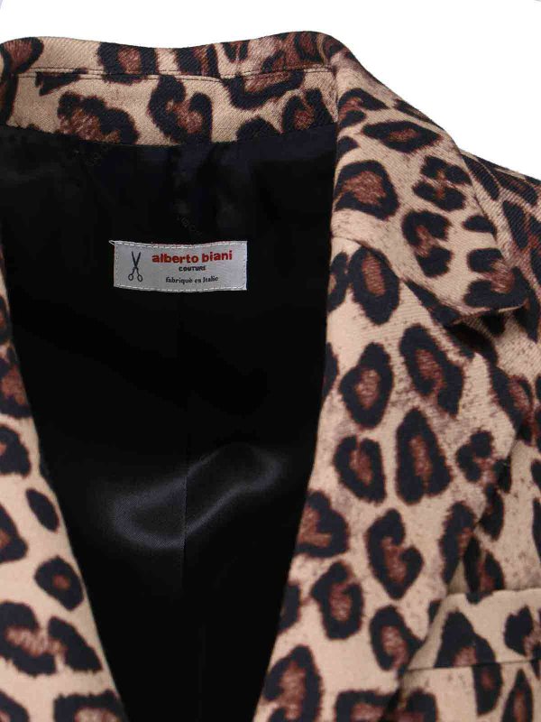 Single-breasted virgin wool blazer shop online: ALBERTO BIANI