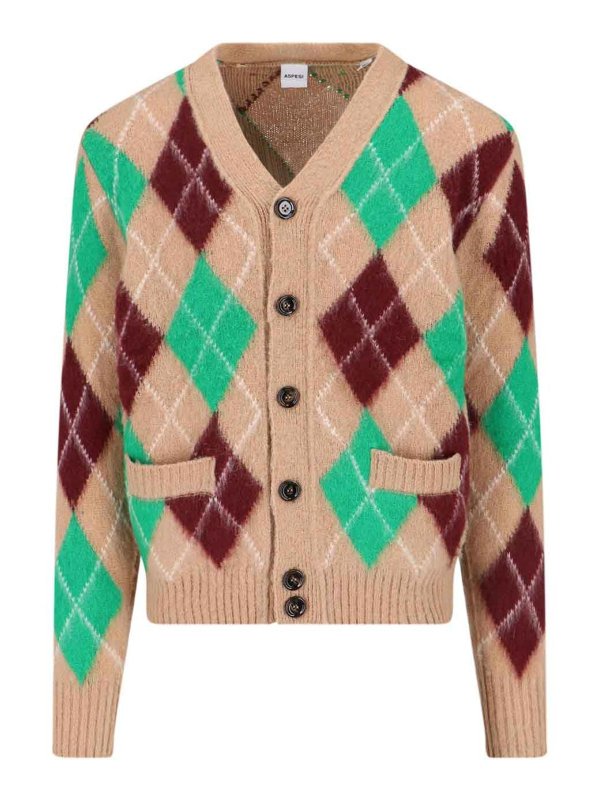 ASPESI: cardigan - Cardigan In Lana Shetland