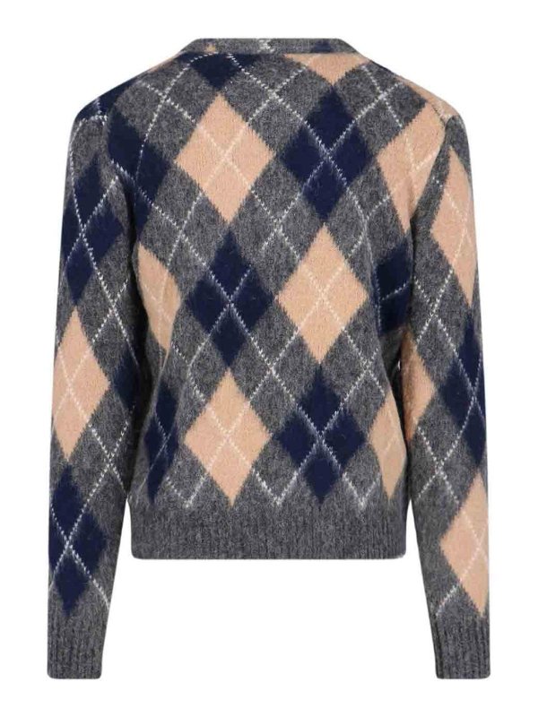 ASPESI: cardigans online - Cardigan In Lana Shetland