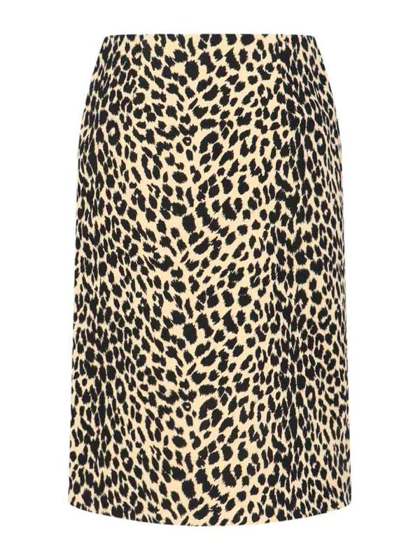 ASPESI: ニーレングススカート＆ミディ丈 online - 膝丈/ミディスカート - ブラウン