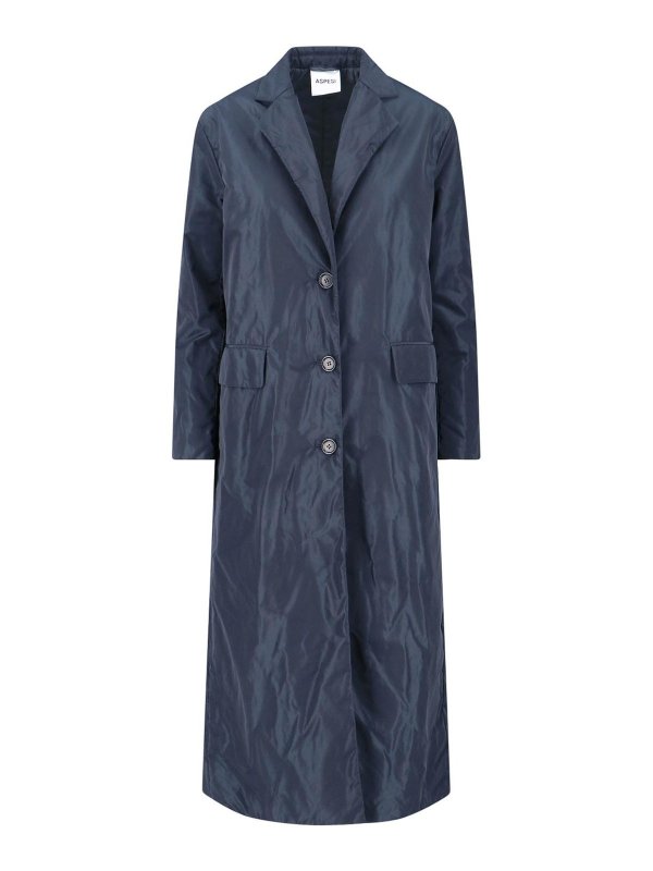 ASPESI: Manteaux au genou - Manteau Au Genou - Bleu