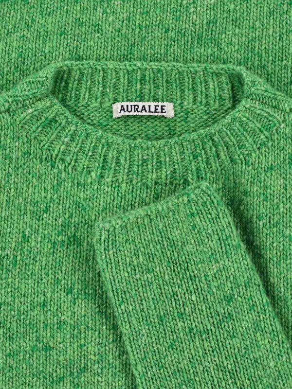 The Best Shops AURALEE: Suéteres con cuello pico - Suéter Cuello Redondo - Verde