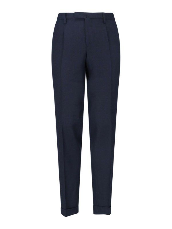 BRIGLIA 1949: カジュアルトラウザー - カジュアルパンツ - ブルー