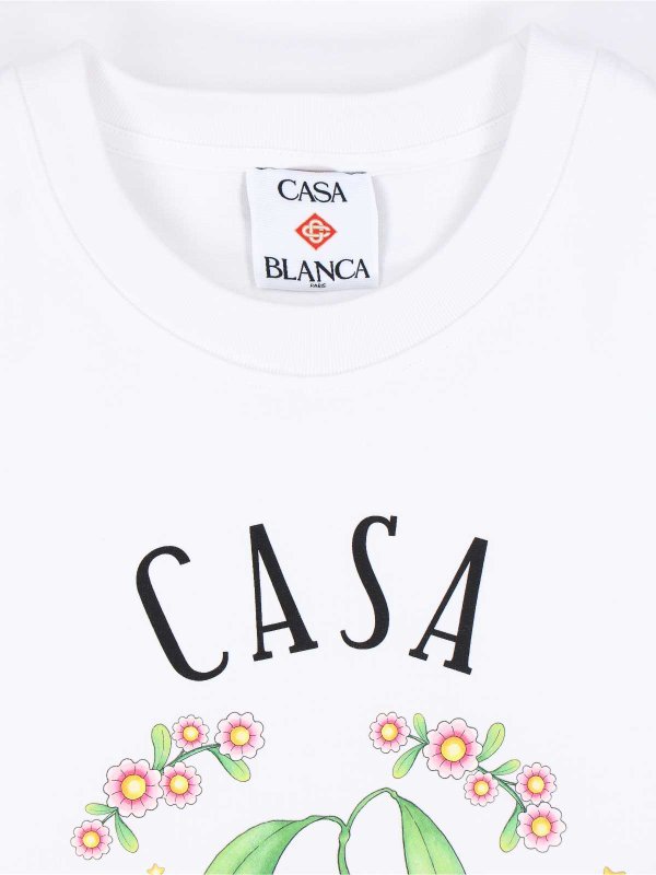 The Best Shops CASABLANCA: T-shirts - T-Shirt - Blanc