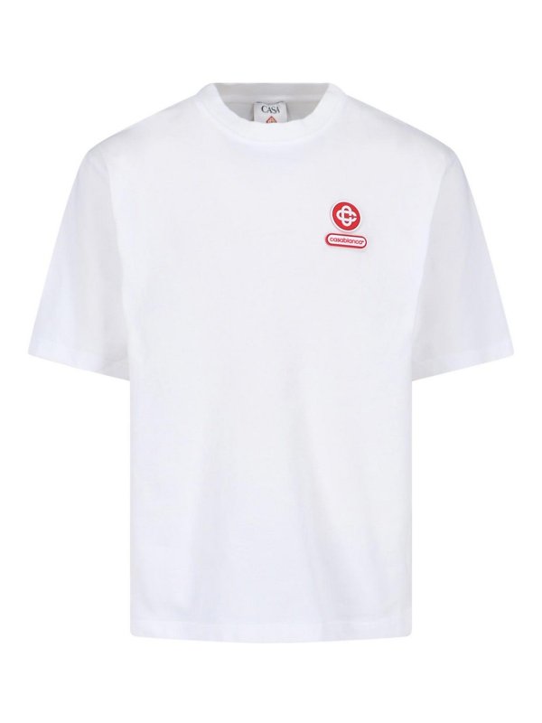 CASABLANCA: t-shirts - T-Shirt Logo Patch