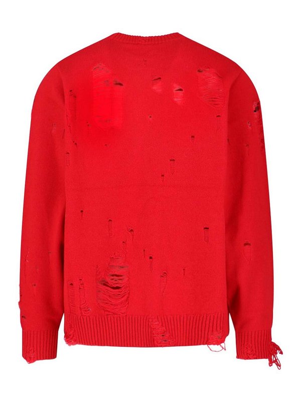 CHARLES JEFFREY LOVERBOY: Pull col rond online - Pull Col Rond - Rouge