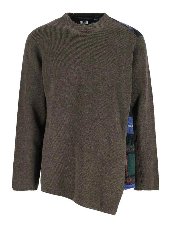 COMME DES GARÇONS HOMMES PLUS: crew necks - Wool Sweater