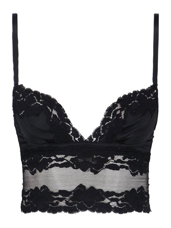 DOLCE & GABBANA: Tops y camisetas sin mangas - Top - Negro