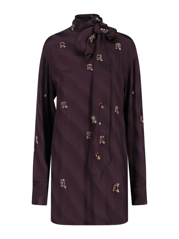 DRIES VAN NOTEN: Blusen - Bluse - Lila