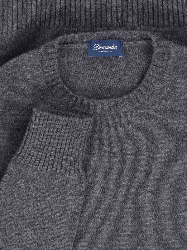 The Best Shops DRUMOHR: Pull col rond - Pull Col Rond - Gris