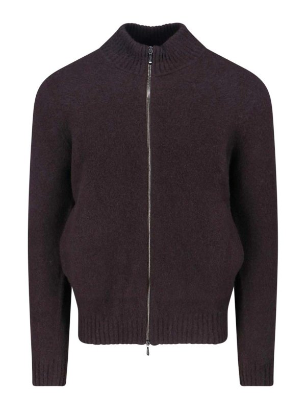 DRUMOHR: crew necks - Maglia Zip In Lana