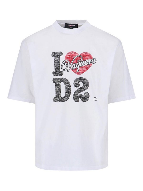 DSQUARED2: t-shirts - X Vaquera T-Shirt Logo