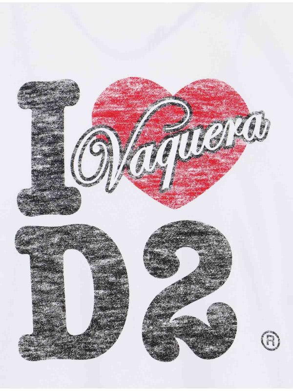 The Best Shops DSQUARED2: t-shirts - X Vaquera T-Shirt Logo