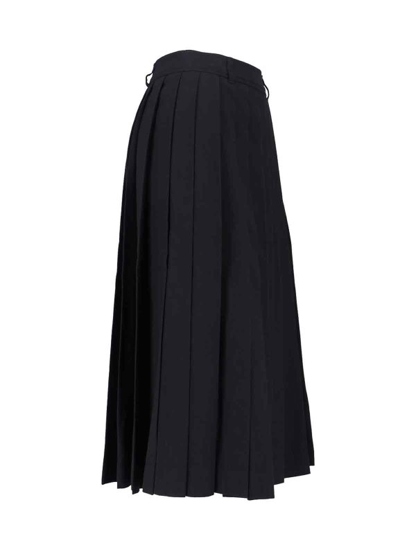 The Best Shops DUNST: Knee length skirts & Midi - Wool Blend Midi Skirt