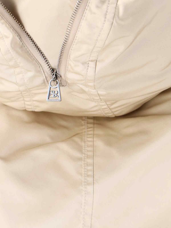 The Best Shops ERMANNO SCERVINO: Abrigos de cuero - Abrigo De Cuero - Blanco