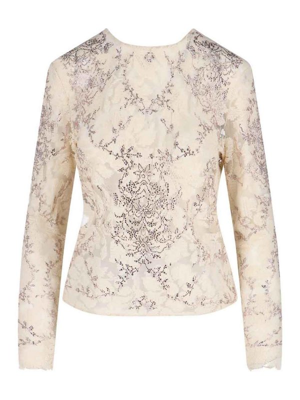 ERMANNO SCERVINO: Pull col rond - Pull Col Rond - Blanc