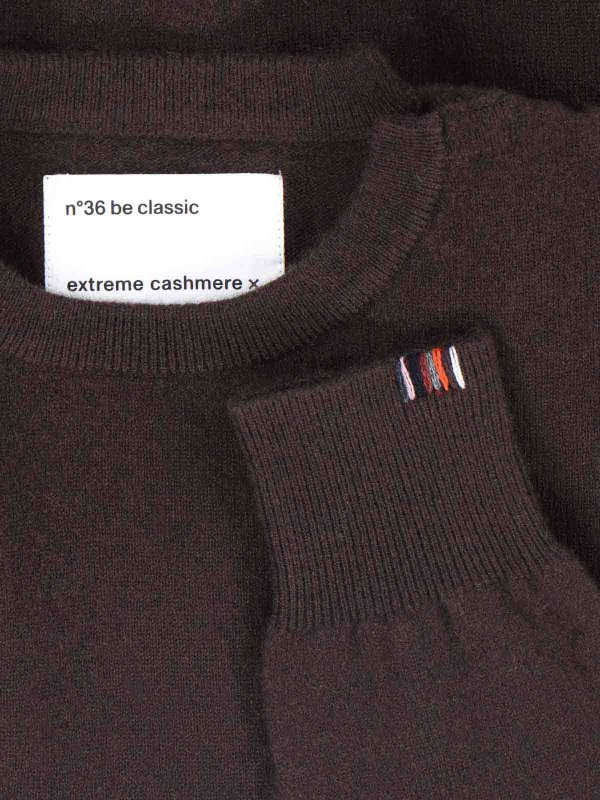 The Best Shops EXTREME CASHMERE: Strickpullover mit Rundhalsausschnitt - Rundhalspullover - Braun