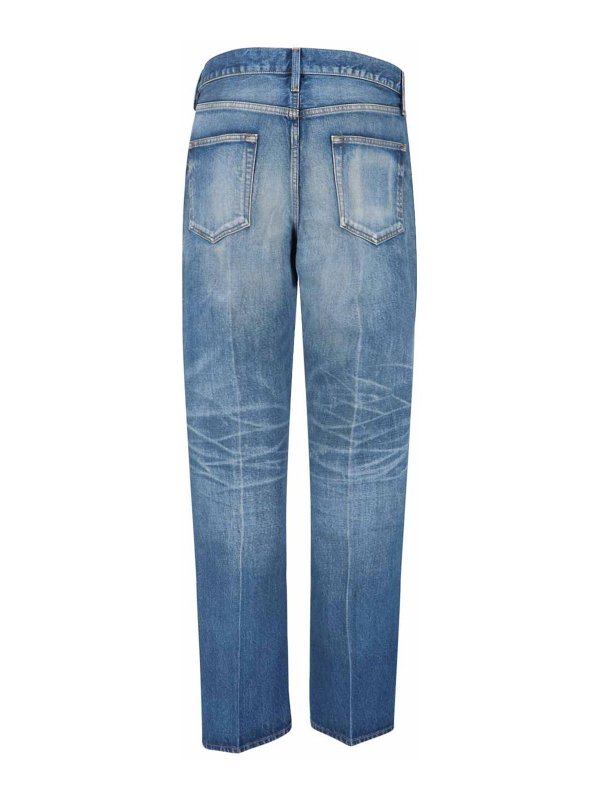 FEAR OF GOD: Jeans à jambe droite online - Jean Droit - Bleu