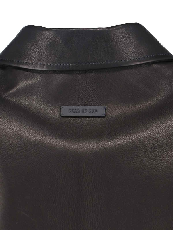 The Best Shops FEAR OF GOD: giacche in pelle - Giacca In Pelle Di Vitello