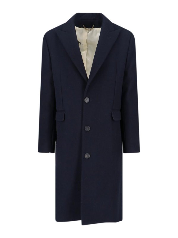 GOLDEN GOOSE: Manteaux au genou - Manteau Au Genou - Bleu