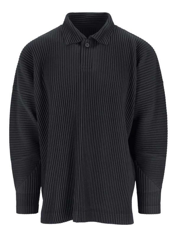 HOMME PLISSÉ ISSEY MIYAKE: polo - Polo Plissettata