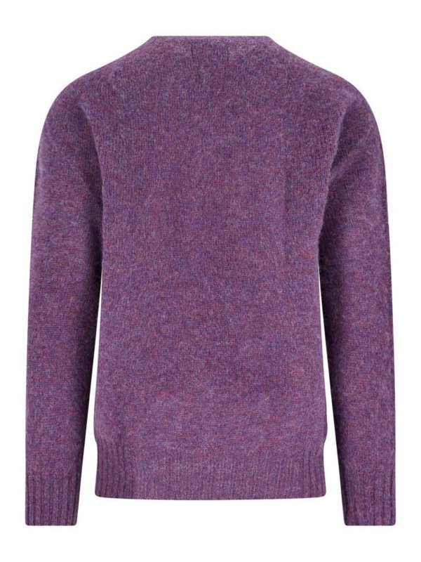 HOWLIN: Strickpullover mit Rundhalsausschnitt online - Rundhalspullover - Lila