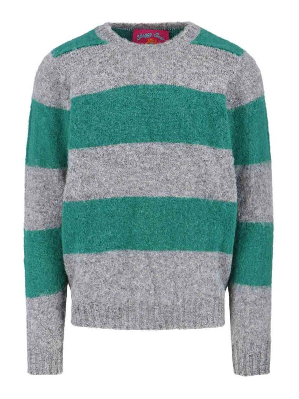 HOWLIN: Strickpullover mit Rundhalsausschnitt - Rundhalspullover - Grau