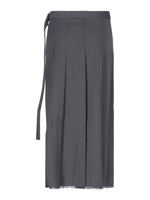 LVIR: Knielange und Midi Röcke online - Midirock - Grau