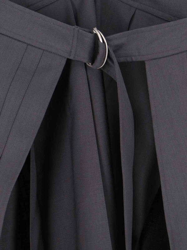 The Best Shops LVIR: Knielange und Midi Röcke - Midirock - Grau