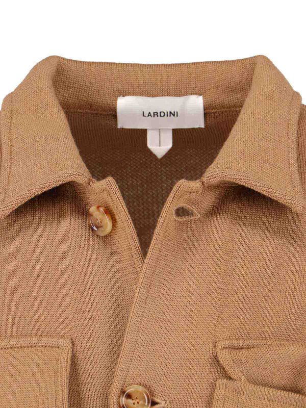 膝丈コート - ブラウン shop online: LARDINI