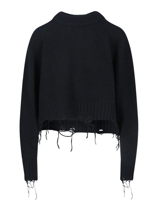 LOW CLASSIC: crew necks - Maglione Crop
