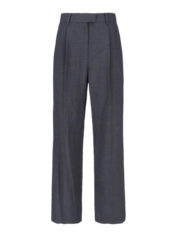 LOW CLASSIC: casual trousers - Wool Trousers