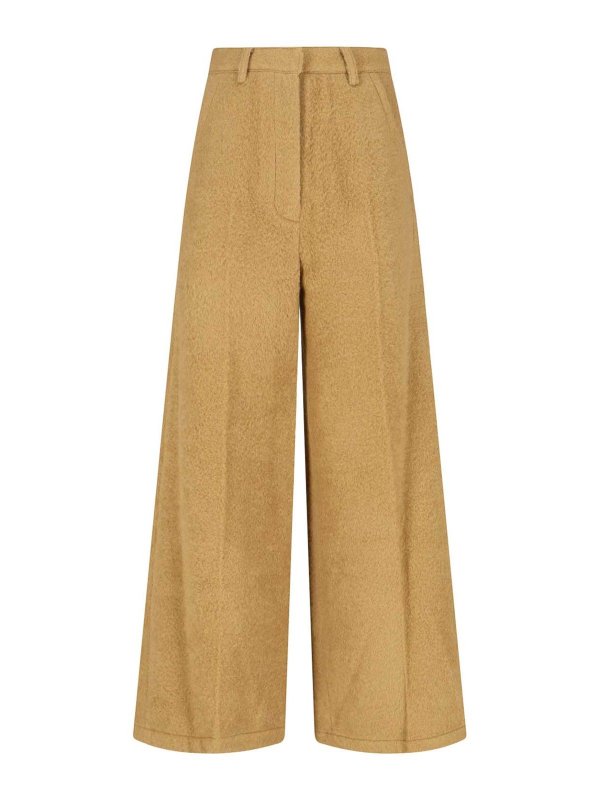 LOW CLASSIC: pantaloni casual - Pantaloni In Misto Lana E Alpaca