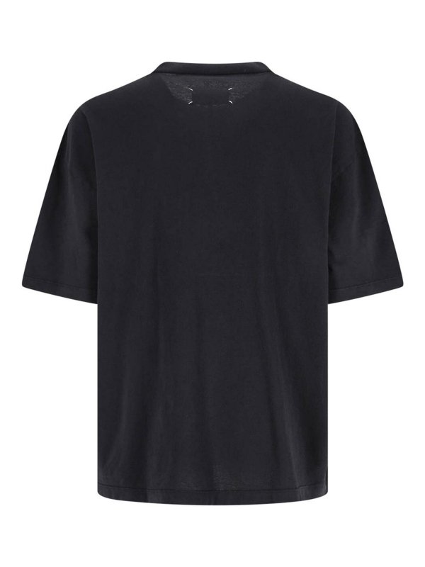 Maison Margiela: T-shirts online - T-Shirt - Schwarz