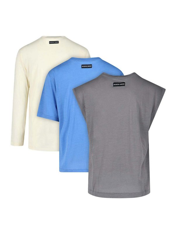 MARINE SERRE: t-shirts online - Set of 2 T-Shirts and Tank Tops