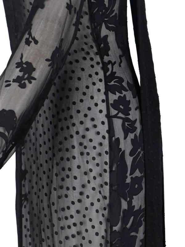 The Best Shops MARINE SERRE: Vestidos largos - Vestido Largo - Negro